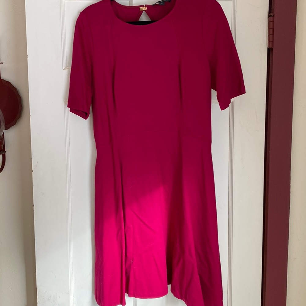 Banana Republic roses dark pink dress size 16